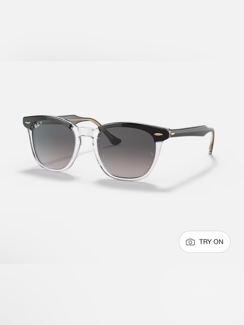 Ray-Ban Hawkeye RB2298 Black & Clear Frame Sunglasses
